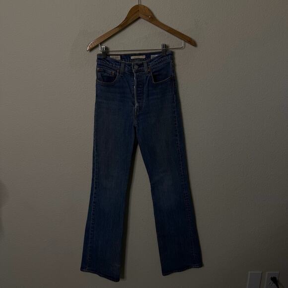 Levi’s Ribcage Bootcut Jeans Womens Size 24 - Picture 3 of 7